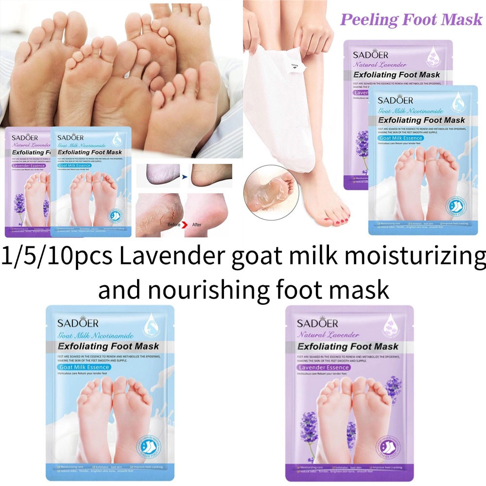 Foot Mask Peeling - 1/5/10pcs SADOER 라벤더 풋 마스크 모이스춰