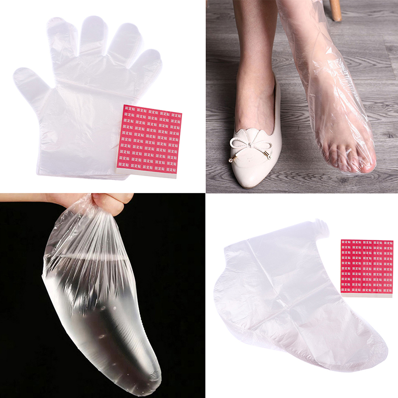 100Pcs 일회용 PE 빈 장갑 발 커버 투명 신발  - Foot Mask Peeling 리뷰 및 가격