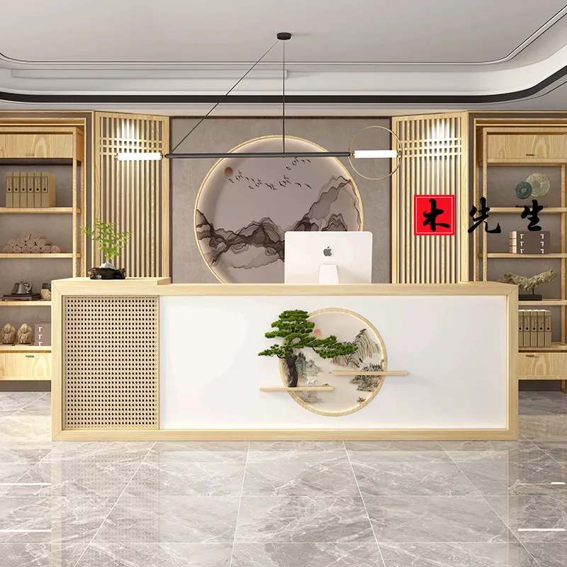 원목 리셉션 데스크, 신중국풍 프론트 카운터 (호텔,  - Spa And Wellness Hotel 리뷰 및 가격