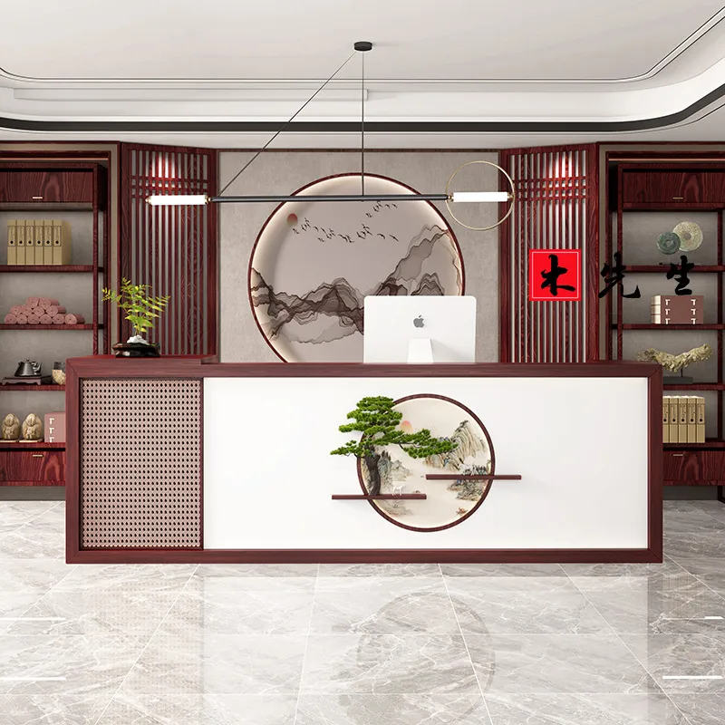 원목 리셉션 데스크, 신중국풍 프론트 카운터 (호텔,  - Spa And Wellness Hotel 리뷰 및 가격