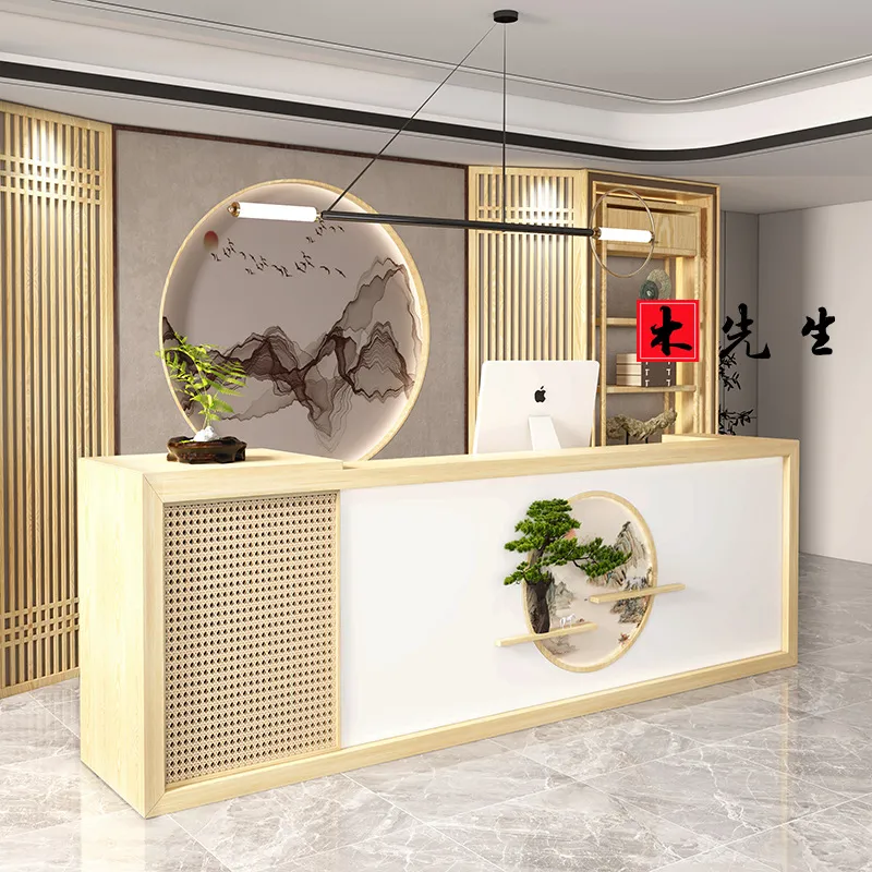 원목 리셉션 데스크, 신중국풍 프론트 카운터 (호텔,  - Spa And Wellness Hotel 리뷰 및 가격