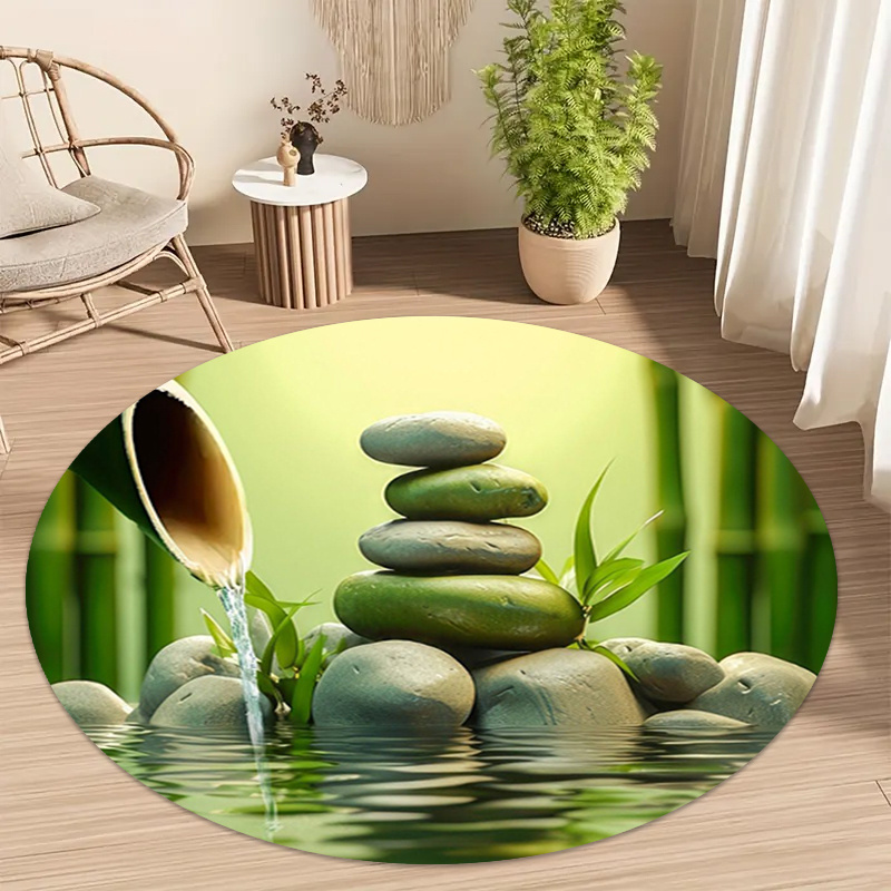 선(禪) 대나무 돌 물결 무늬 원형 러그 명상 요가 스 - Spa And Wellness Hotel 리뷰 및 가격