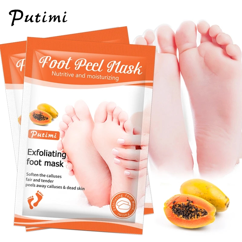 6팩 엑스폴리에이팅 풋 마스크 피트 필링 마스크 스파  - Foot Mask Peeling 리뷰 및 가격